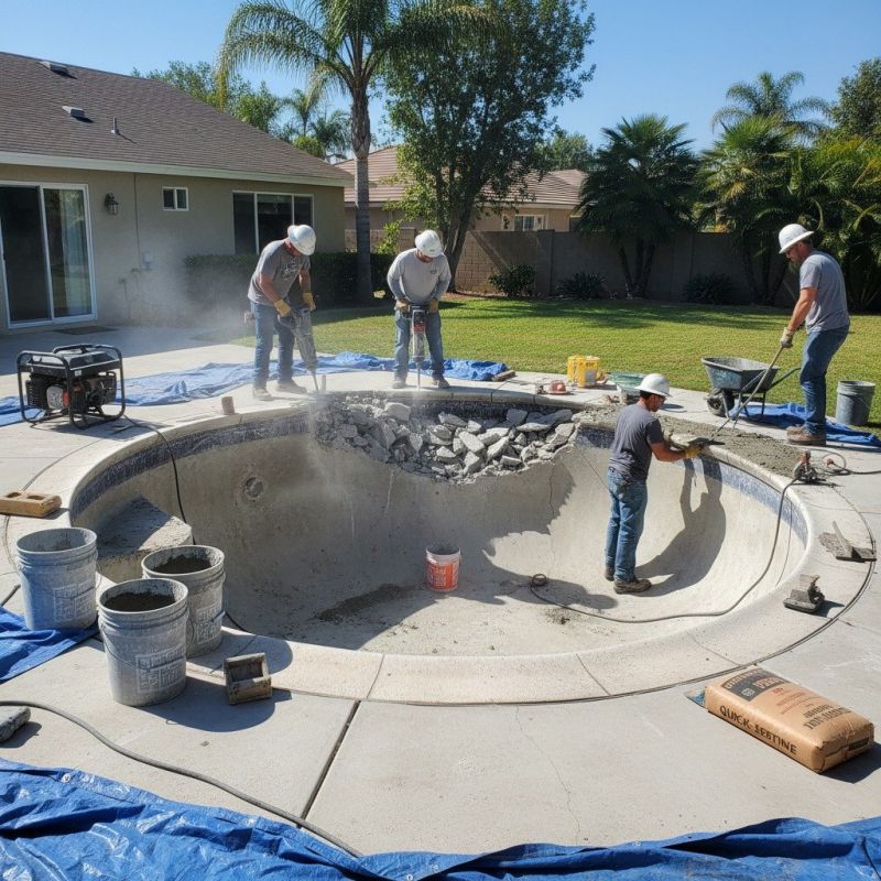 Swimming Pool Slab Repair